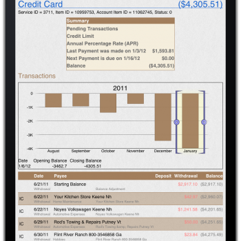 Account Details Screen