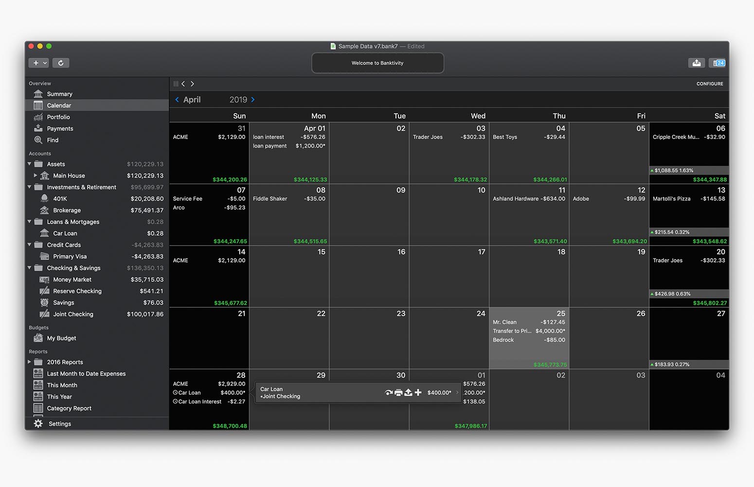 banktivity personal finance mac