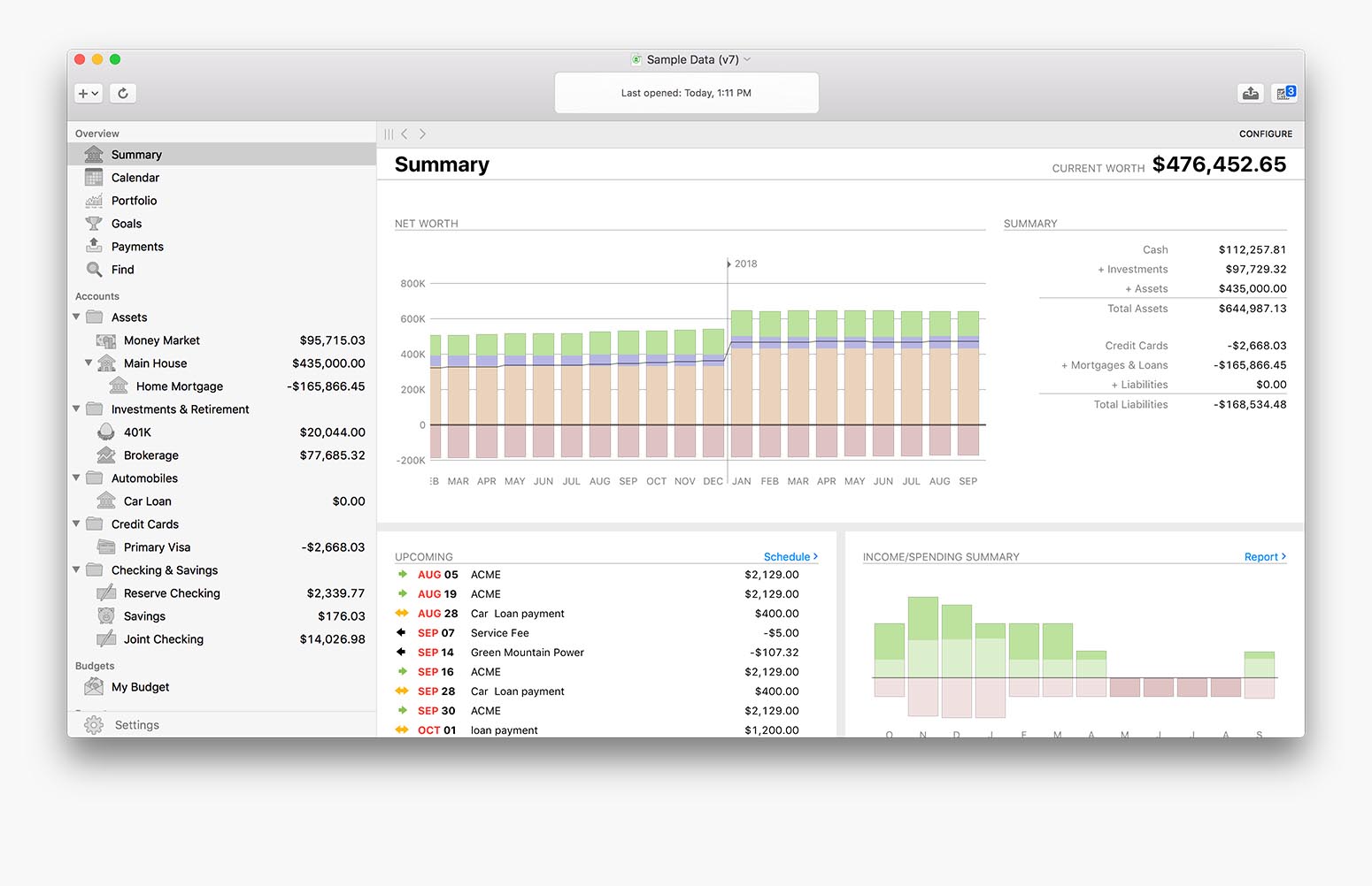 Banktivity for Mac OS X software