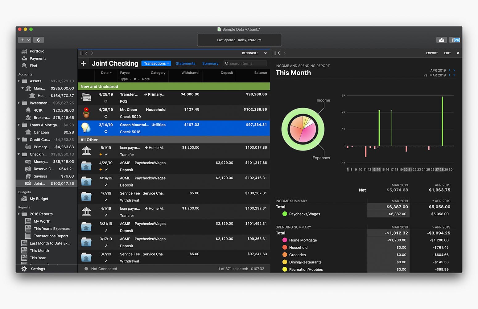 Personal Finance Software for Mac Banktivity